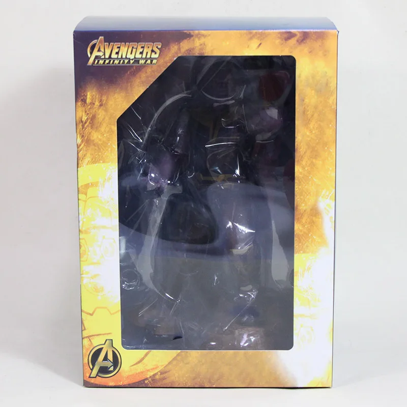thanos box 22-27 см игрушки Marvel Мстители Фигурка Человека-паука Железный человек танос Марк MK47 Дэдпул Дэнверс статуя ко железная студия фигурки - Цвет: thanos box