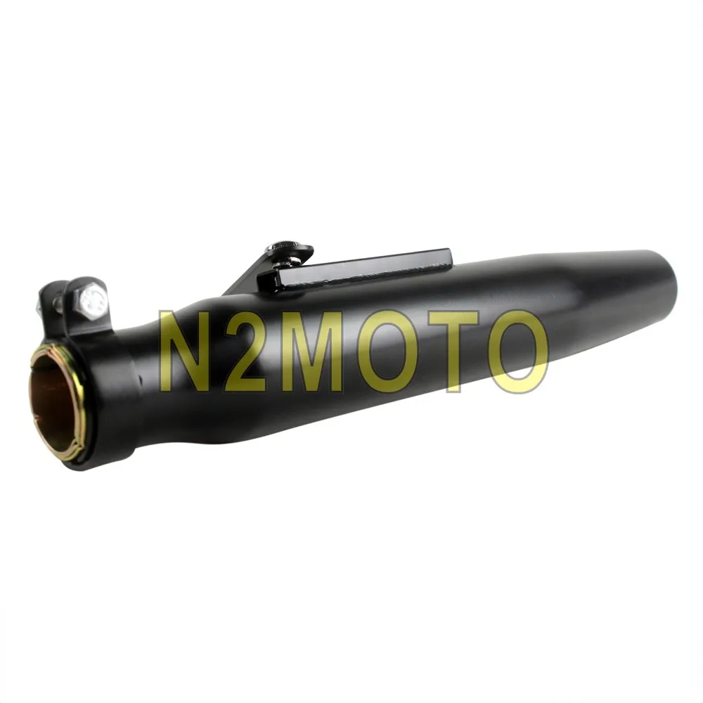 1 пара черные мотоциклы конический глушитель выхлопной трубы для винтажного Кафе