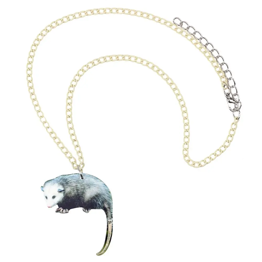 WEVENI акриловая подвеска Possum уникальный дизайн животных ювелирные изделия для
