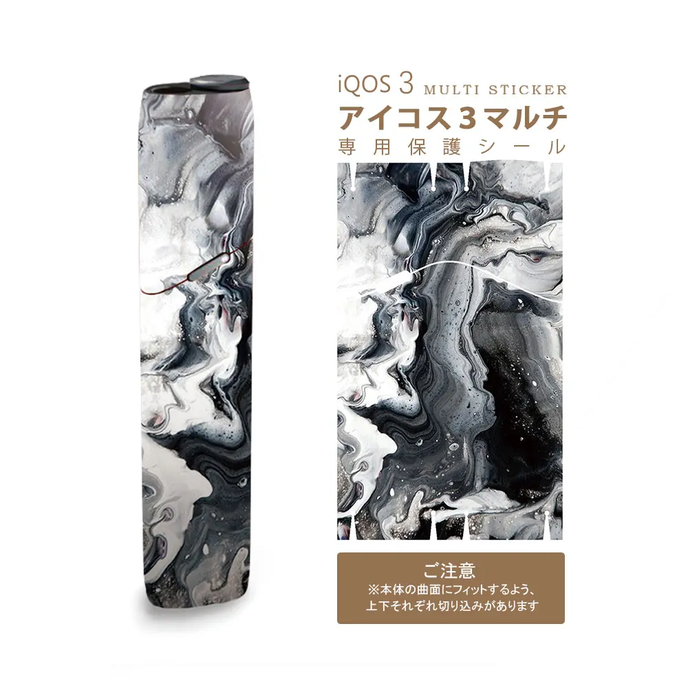 WL0027 SHIODOKI IQOS3 мультикожная наклейка для мульти 2.5D трехмерная сенсорная наклейка-мрамор-10% скидка на 3 штуки - Цвет: WL0027