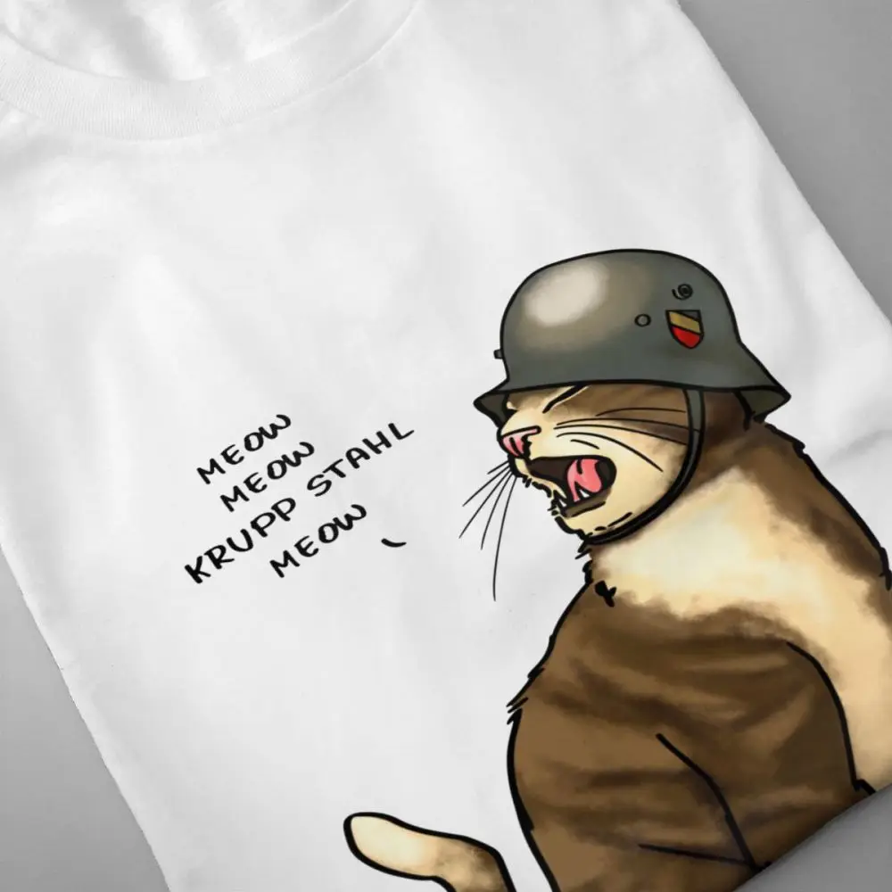 German Big Cat T Shirt Vintage O-neck S-6XL Plus Size Tee | Мужская одежда