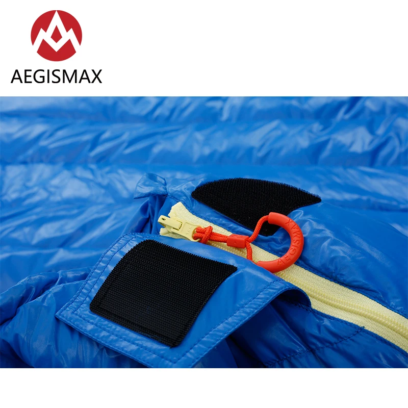 Уличный сверхлегкий спальный мешок AEGISMAX M2 с длинным наполнением 420 г белый