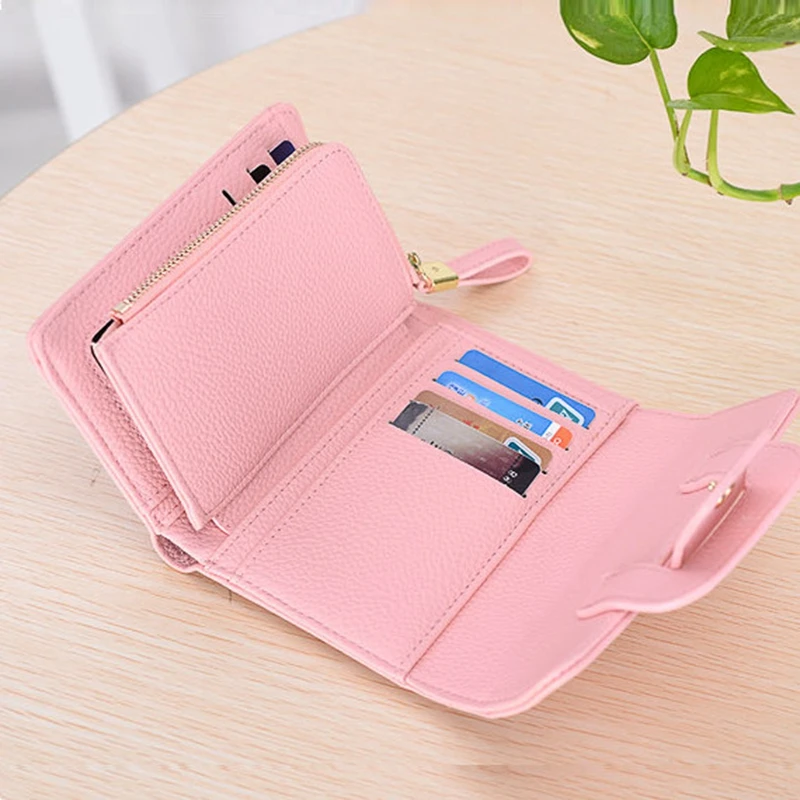 BERNO Fly/женский бумажник из мягкой кожи с застежкой модный клатч тремя складками