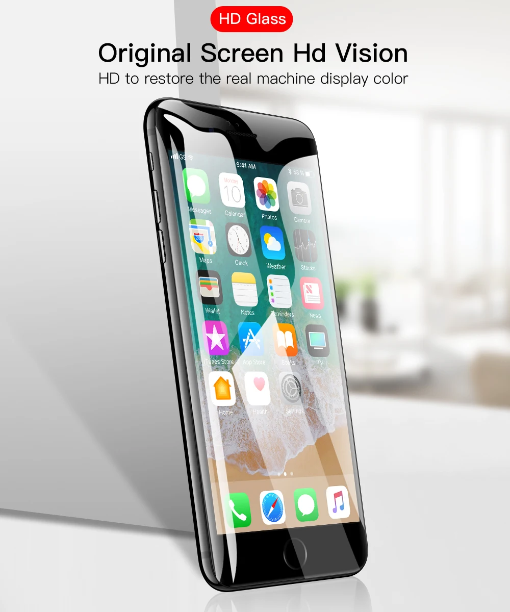 10 D закаленное стекло для iphone 6 6S 7 8 plus X Защитное стекло для iphone XS MAX полная Защита экрана для iphone XR XS