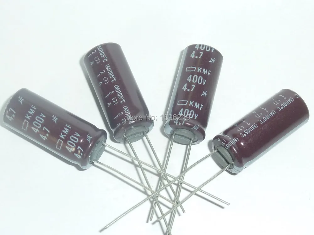

10pcs 4.7uF 400V NIPPON NCC KMF Series 10x25mm High ripple current 400V4.7uF Aluminum Electrolytic Capacitor