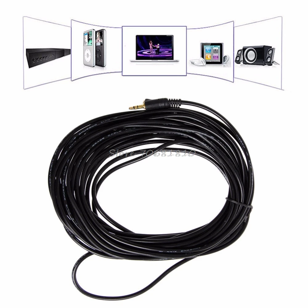 Кабель удлинитель для стерео наушников 3 5 мм 10 м|headphone extension cable|extension cablefemale 3.5mm |