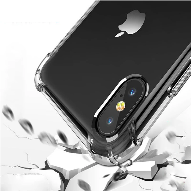 TPU чехол для iPhone XS Max мягкий прозрачные тонкие чехлы MAX XR X 7 PLUS 8 6S Чехол кристально