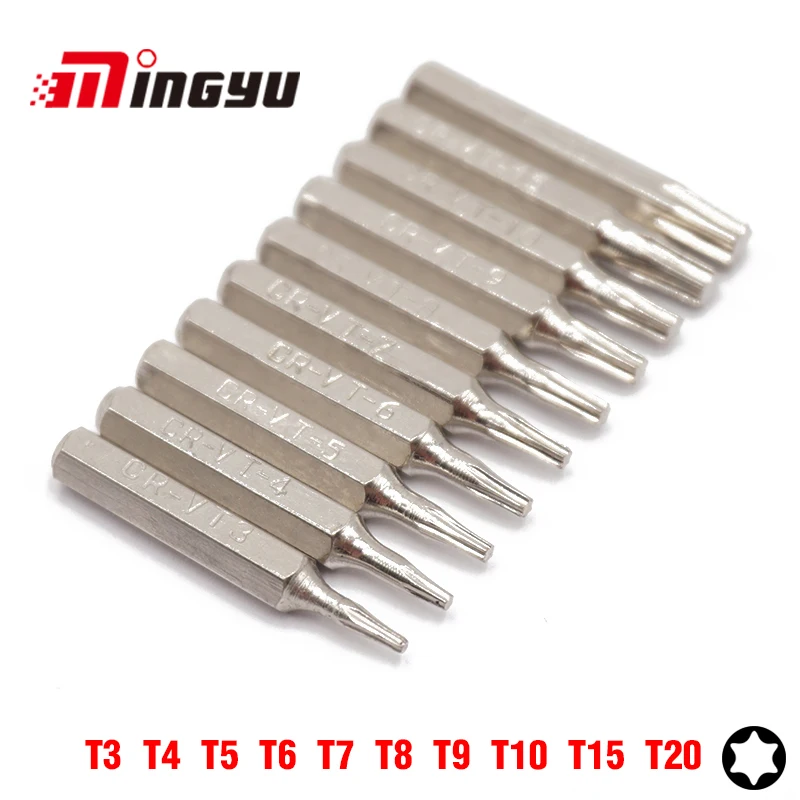 Набор отверток MING YU комплект из 10 предметов для ремонта T3 T4 T5 T6 T7 T8 T9 T10 T15 T20 28 мм (4