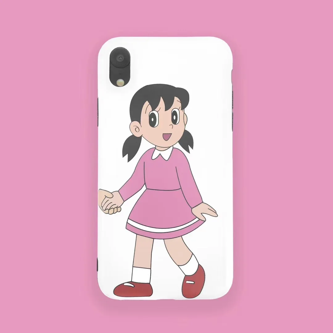 Япония аниме Дораэмон пара телефон чехол для iPhone 7 8 6 6s Plus Shizuka Nobita Apple IPhone X XS Max Xr Coque