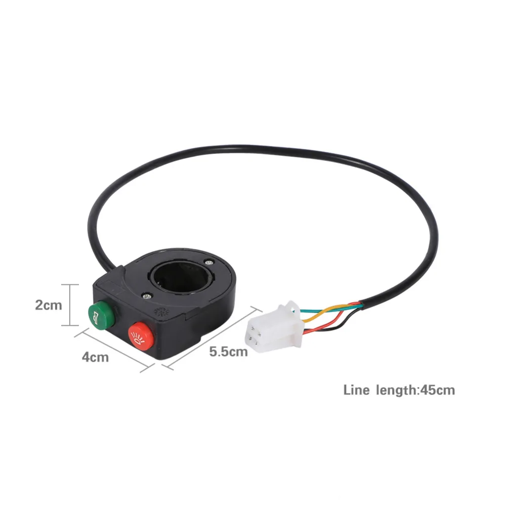12V рупорной головкой светильник черный ВКЛ ВЫКЛ переключатель руля для мотоцикла