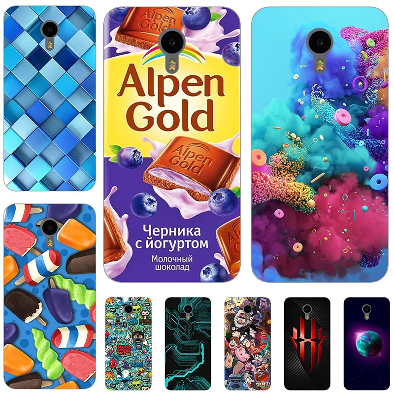 Необычные телефоны для Meizu Pro 5 чехол телефона PRO5 7 &quotзадняя крышка Coque Beauty Flowers Design