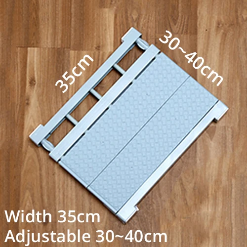 35Blue-30-40cm Шкаф перегородка держатель для хранения вешалка для шкафа Регулируемый многослойный Органайзер Полка Ванная комната держатель кухня отдельный каркас - Цвет: 35Blue-30-40cm