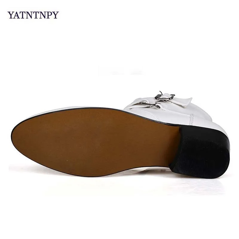YATNTNPY/Новинка большие размеры мужские Ботинки martin Модные Винтажные ботинки на