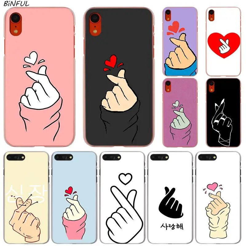 Модный прозрачный жесткий чехол с сердцем для iPhone X XS Max XR 8 7 6 6s Plus 5 SE 5C 4 4S|Бамперы| |