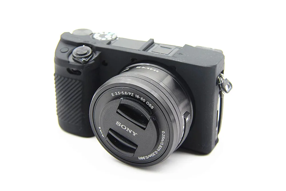 Силиконовая кожа брони чехол корпус протектор для sony A5000 A5100 A6000 A6300 корпус камеры только