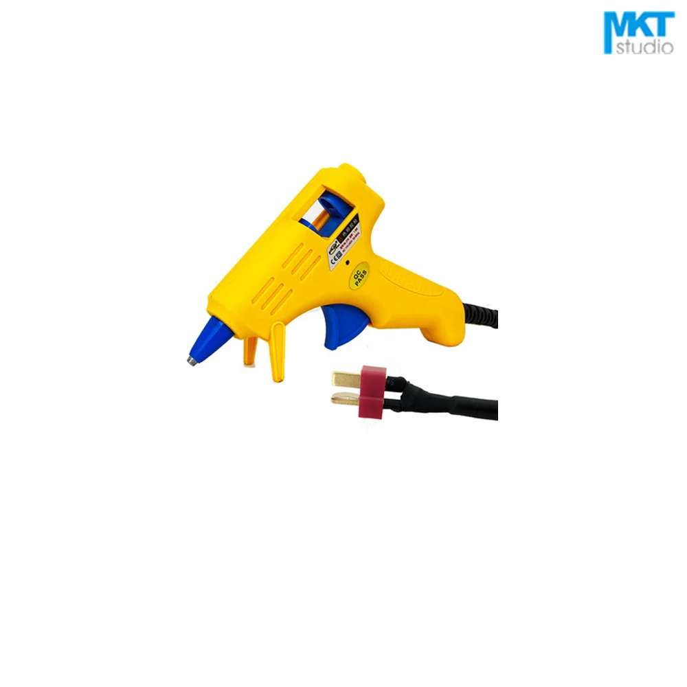 

1Pcs Yellow 15W T-Type Electric Thermo Heating Hot Melt Adhesive Glue Gun Pistol Puller For 7mm Glue Stick
