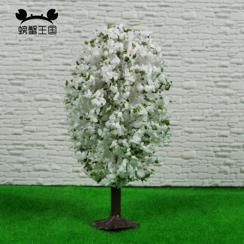 

10pcs white Model Trees Architectural Models Railroad Layout Garden Landscape Scenery Toys Gifts toys for Kids