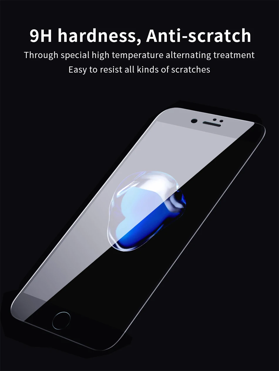 Защитное закаленное стекло для экрана Essager для iPhone XS Max XR X S 5D, Защитное стекло для iPhone 8 7 6 6S Plus, пленка на переднюю крышку