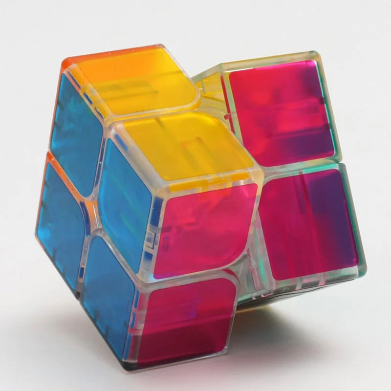 2x2x2 скоростной волшебный куб креативные прозрачные скрабы для детей