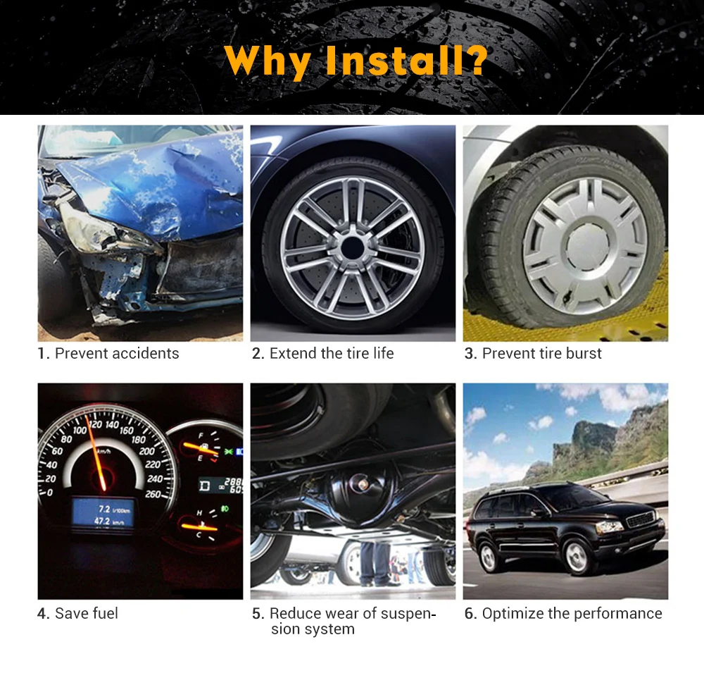SMARTECH USB 2,0 TPMS с автомобильным зарядным устройством, универсальный прикуриватель, цифровой ЖК-дисплей, автоматическая система охранной сигнализации, давление в шинах
