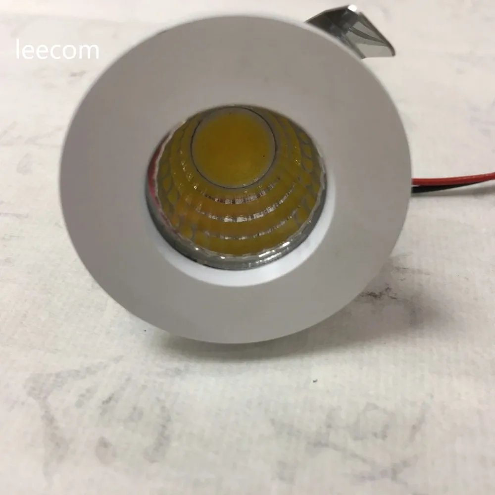 30 шт./лот светодиодный мини светильник под шкаф Точечный 1 Вт 3 для потолочной