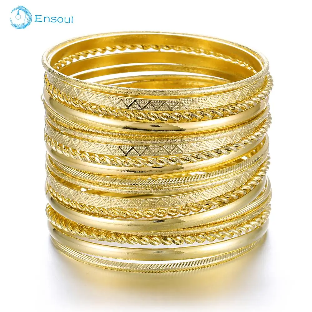 ENSOUL, новинка, модный стиль, 20 шт./партия, Очаровательные золотые полосатые браслеты с узором и браслеты для женщин, роскошный бренд, Femme, ювелирное изделие, мужской браслет, манжета