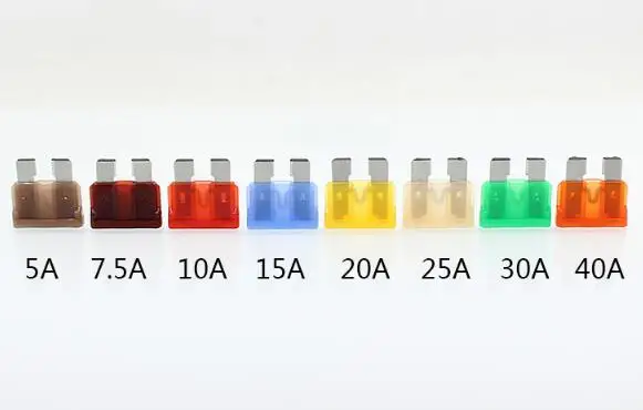 Предохранитель Средний 5 шт./лот иллюстрация пластика А 7 10 15 20 25 30 40 для
