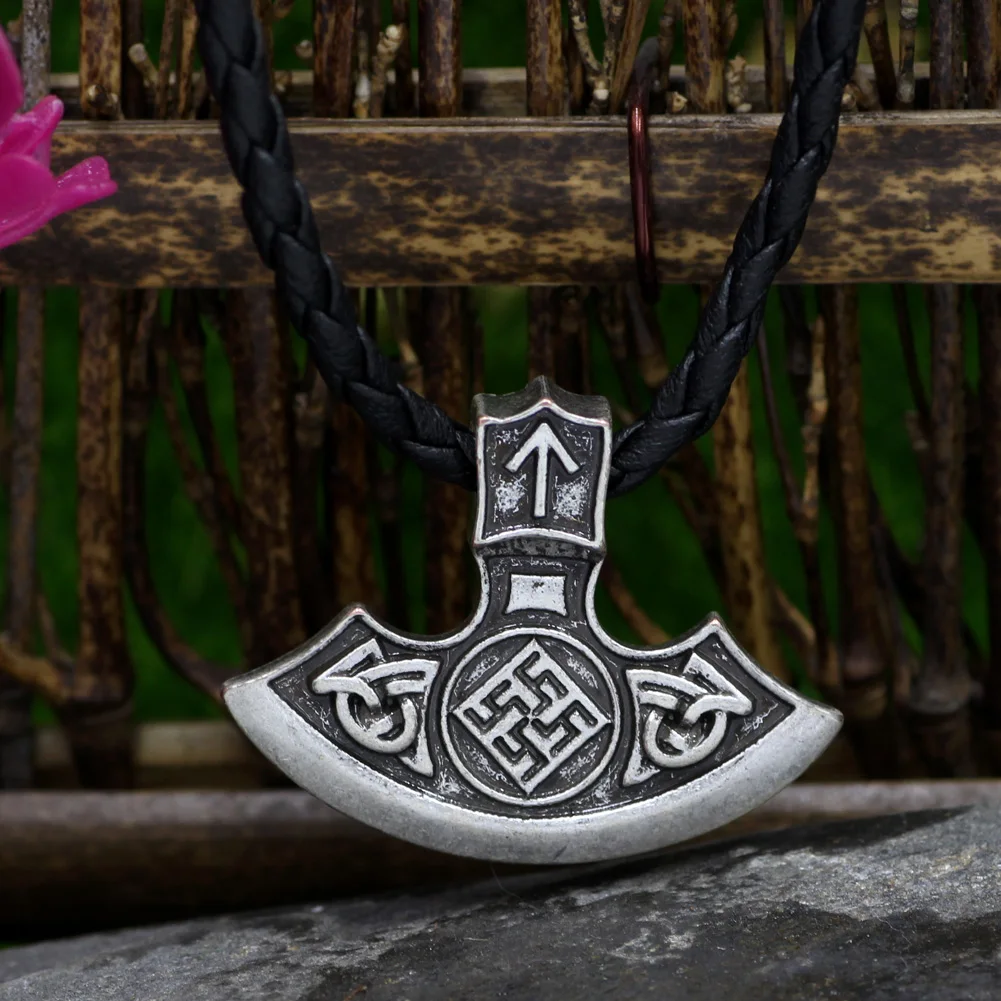 Sun Rune Othal Axe Pendan Mammen axe из Дании Chic Viking Fern Flower | Украшения и аксессуары