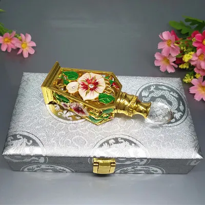 Gold n Box 10 мл бутылка с эфирным маслом пустая стеклянная бутылка-капельница с косметической вышивкой роскошный Винтажный флакон для парфюма в арабском стиле элегантный - Цвет: Gold n Box