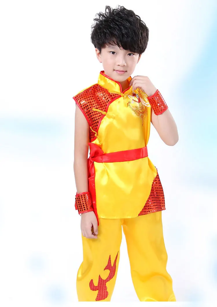 Китайская традиционная одежда для мальчиков Tae Kwon Do униформа кунг-фу китайские