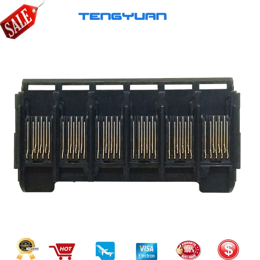 1 шт. X чернильный картридж чип-плата для Epson R1390 1390 R1400 1400 Chip Contact 1454340 части принтера