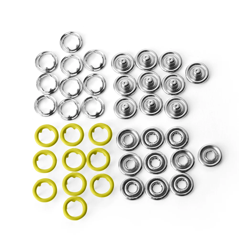 Набор (40 шт.) металлических кнопок для скрапбукинга сделай сам с пятью зубцами