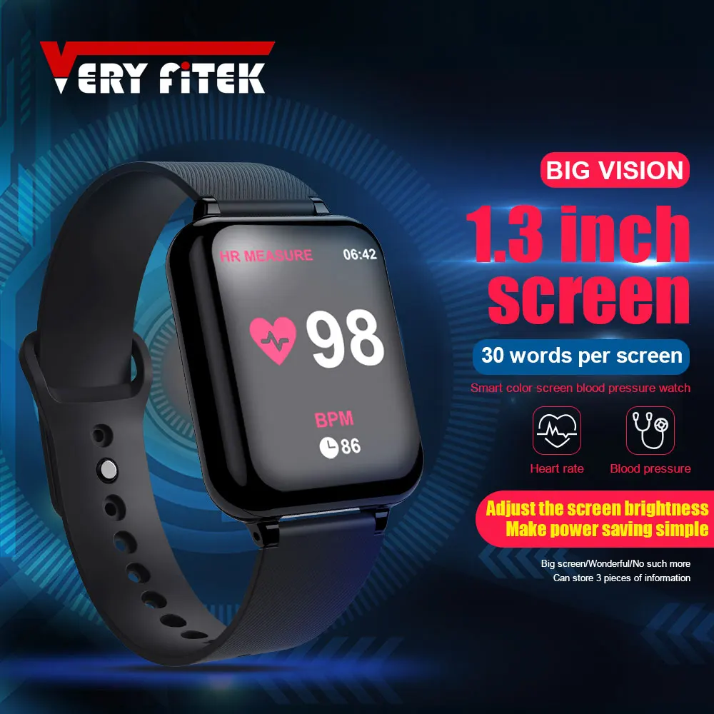 Смарт-часы VERYFiTEK AW4, фитнес-браслет, часы, кровяное давление, кислородный монитор сердечного ритма, IP67, для мужчин и женщин, спортивные Смарт-часы B57