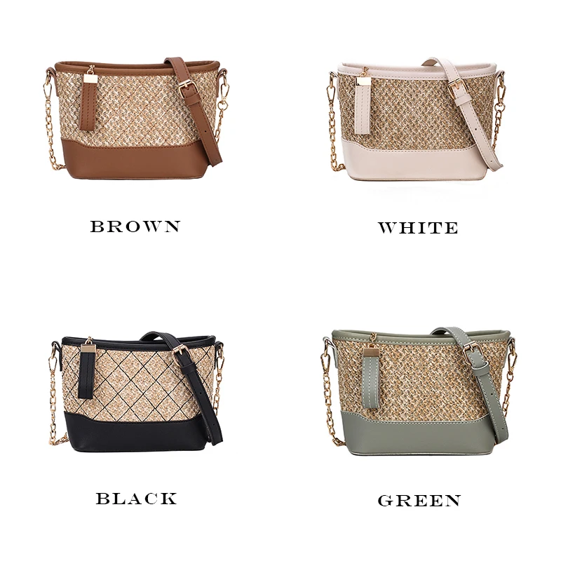 BBirds 2019 New Women Handbags Straw Beach Shoulder Bag Female Crossbody Fashion Ladies Chain Small | Багаж и сумки