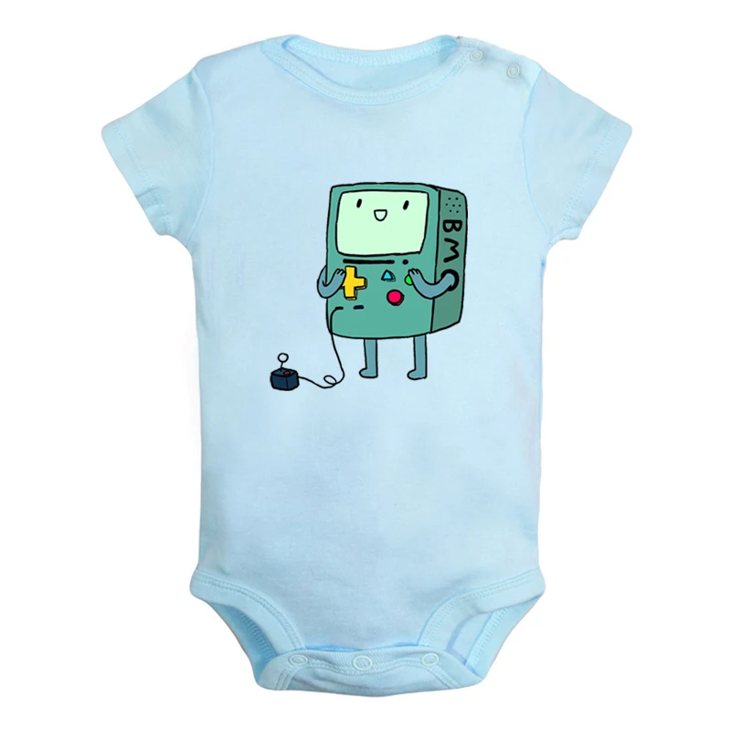 JaBaby4004BLD Милый Beemo BMO Adventure Time собака Jake дизайн для новорожденных мальчиков и девочек униформа-комбинезон с принтом для младенцев, боди, одежда хлопковые комплекты - Цвет: JaBaby4004BLD