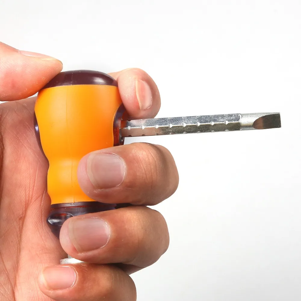 1Pc High Quality Double End Screwdriver Flat Phillips Screw Driver Random Color Utility |