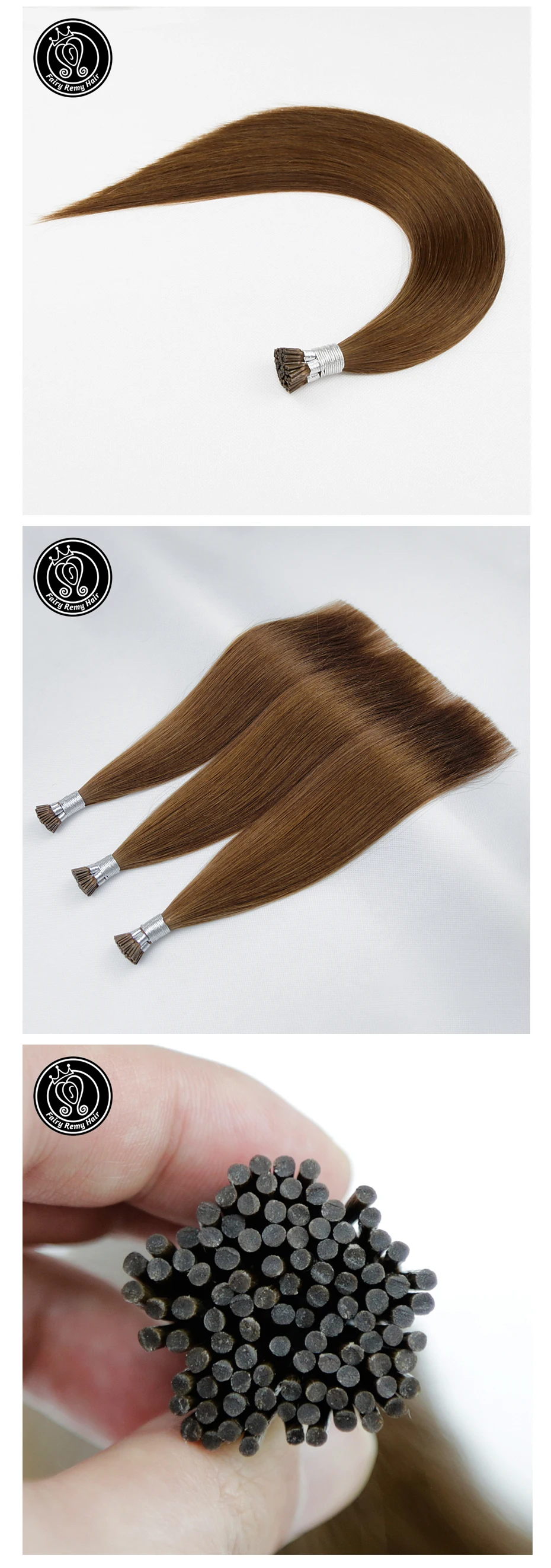 Сказочные волосы remy 0,8 г/локон 1" 18" 2" кератин I Tip волосы для наращивания настоящие бразильские девственные Remy Предварительно скрепленные человеческие волосы для наращивания