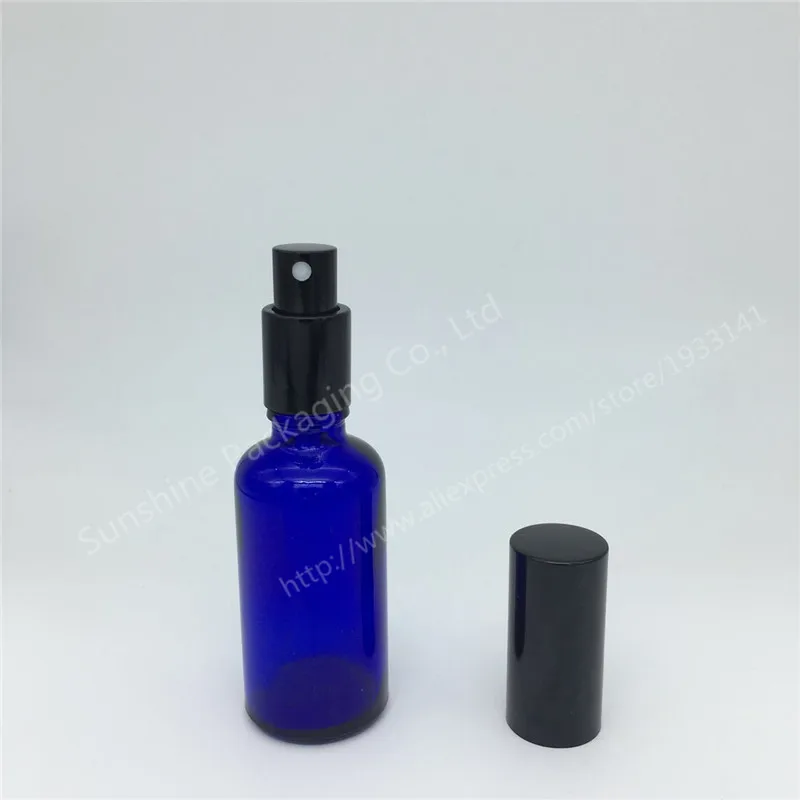 

Hot sale 500pcs/lot 50ml blue glass spray bottle, glass bottle, mist sprayer bottle, perfume spray blue glass bottle