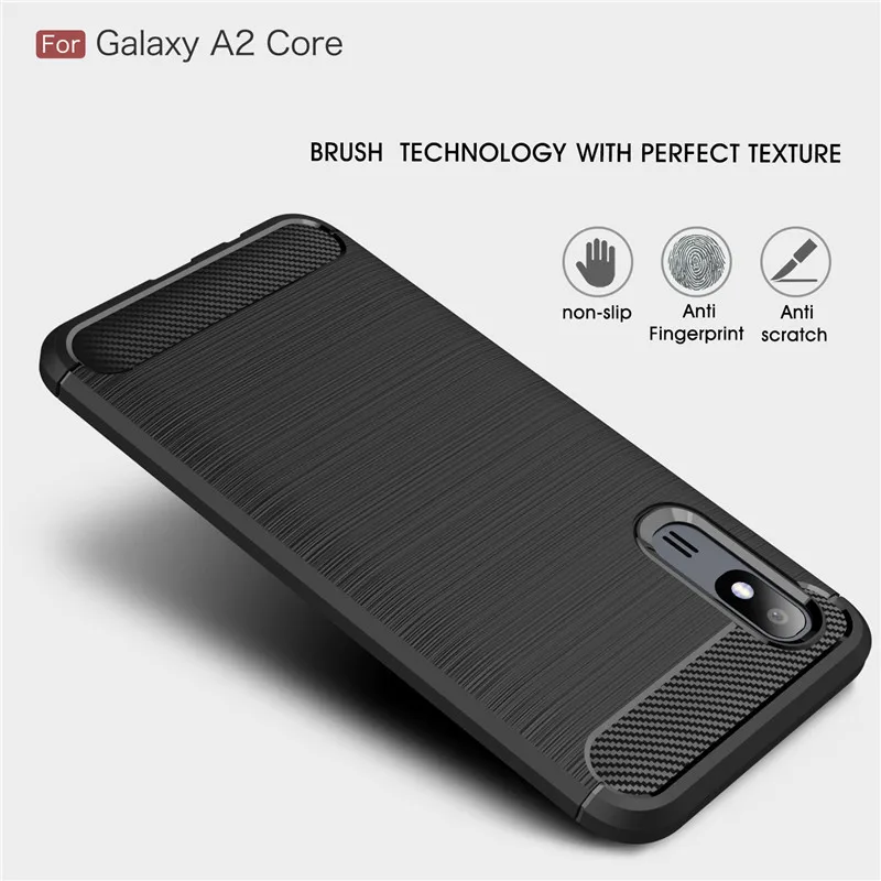 For Samsung Galaxy A2 Core Case Shockproof Armor Protective Soft Silicone Phone Back Cover |