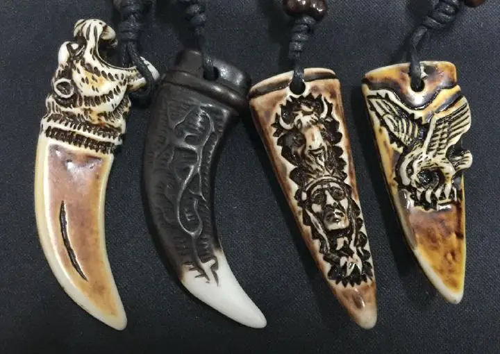 

12 pcs tibet cool men's fashion tiger dragon eagle totem biker neckalce