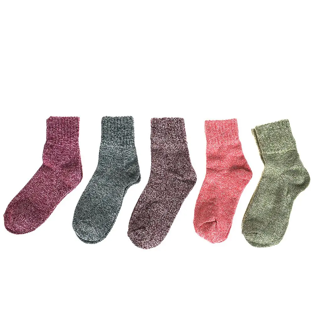 1 пара теплые однотонные женские короткие носки из шерсти кролика|Носки| |