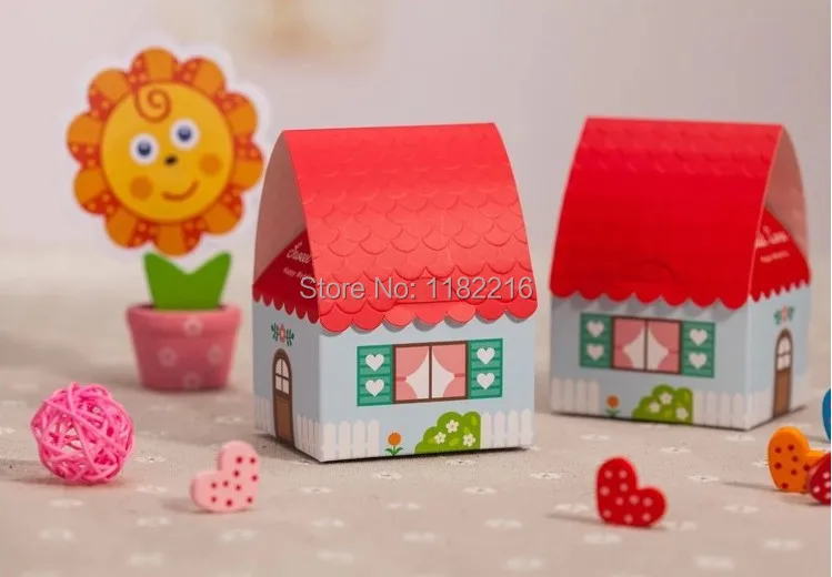 100 шт Новое поступление креативные милые домашние свадебные коробки для конфет