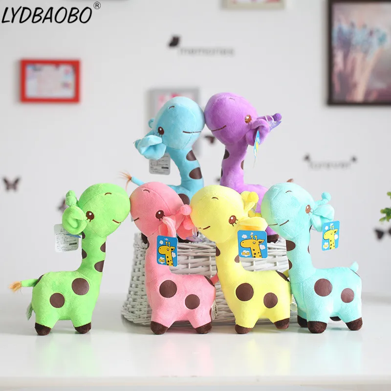 

LYDBAOBO 1PC 6 Color Kawaii Giraffe Plush Doll Cute Deer Stuffed Toy Soft Animal Doll Baby Kids Cute Toy Children Birthday Gifts
