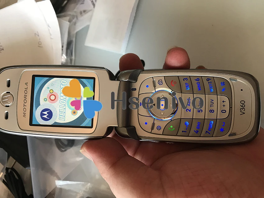 V360 разблокированный модный мобильный телефон Motorola V360 флип GSM мобильный телефон с русским/арабским языком
