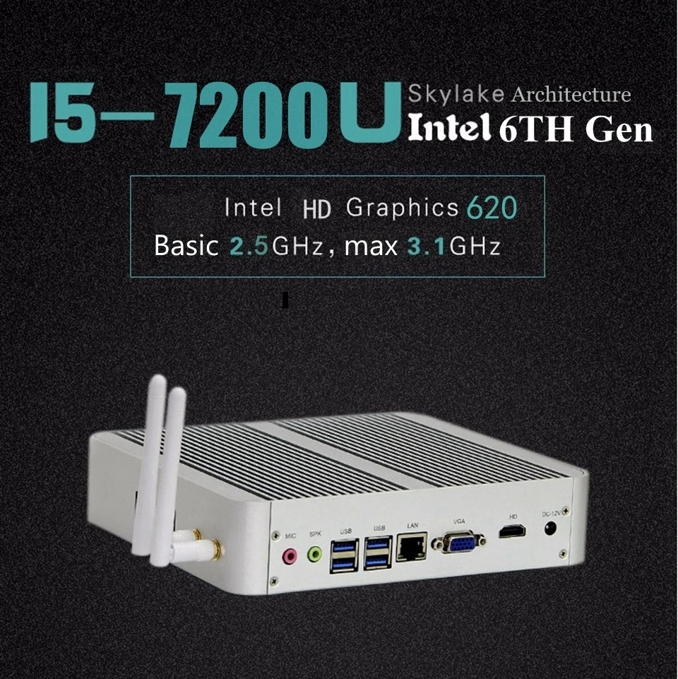 Процессор EGlobal fanless портативный компьютер Intel Core i5 8250U Mini PC Windos10 Quad Corei5i7 DDR4 Оперативная память мини-компьютер для офиса desktop