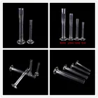 Новый 5 мл градуированное стекло измерительный цилиндр химия Лабораторная мера