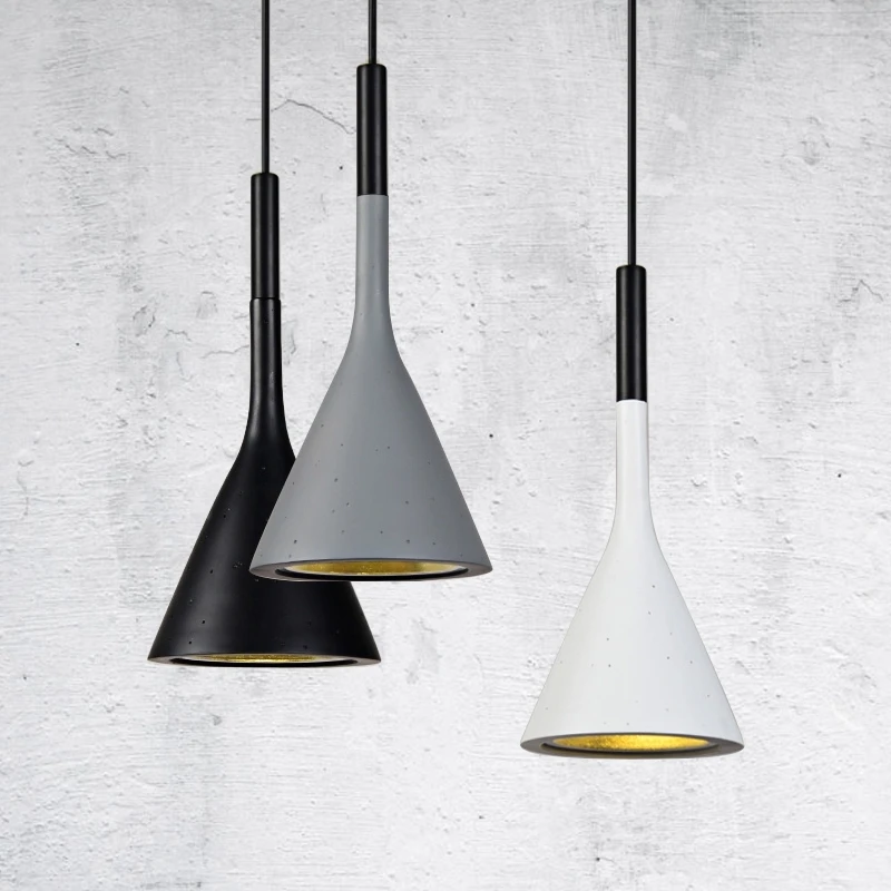BLUBBLE Northern Europe Funnel Pendant Lights Multicolour Simple Originality Lamp Single Head Industry Parlor Hanglamp | Лампы и