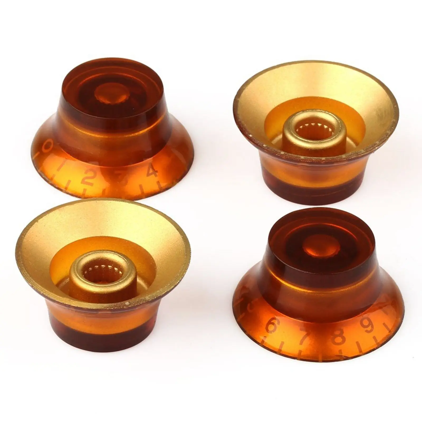 4x LP янтарные ручки для гитары ручка колокольчика|Деревянные музыкальные