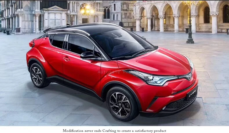 Подходит для Toyota C HR CHR 2017 2018 алюминиевый сплав Серебряная верхняя кровельная