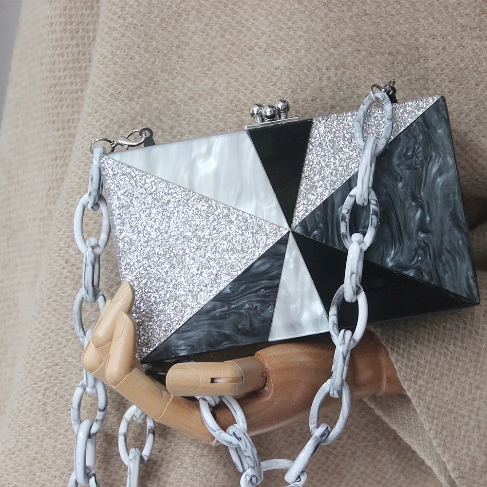 Новый дизайнерский акриловый бренд модные женские вечерние сумки